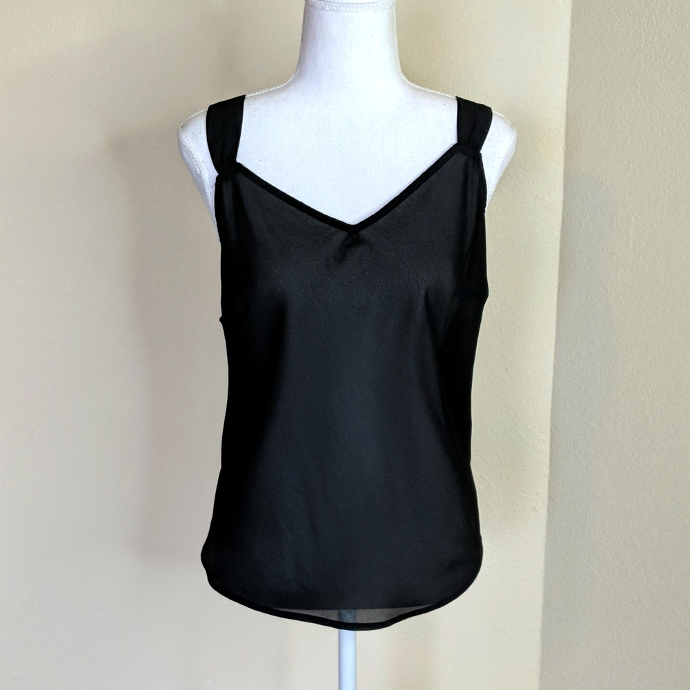Lane Bryant Tank Top Sheer Size 14 Black